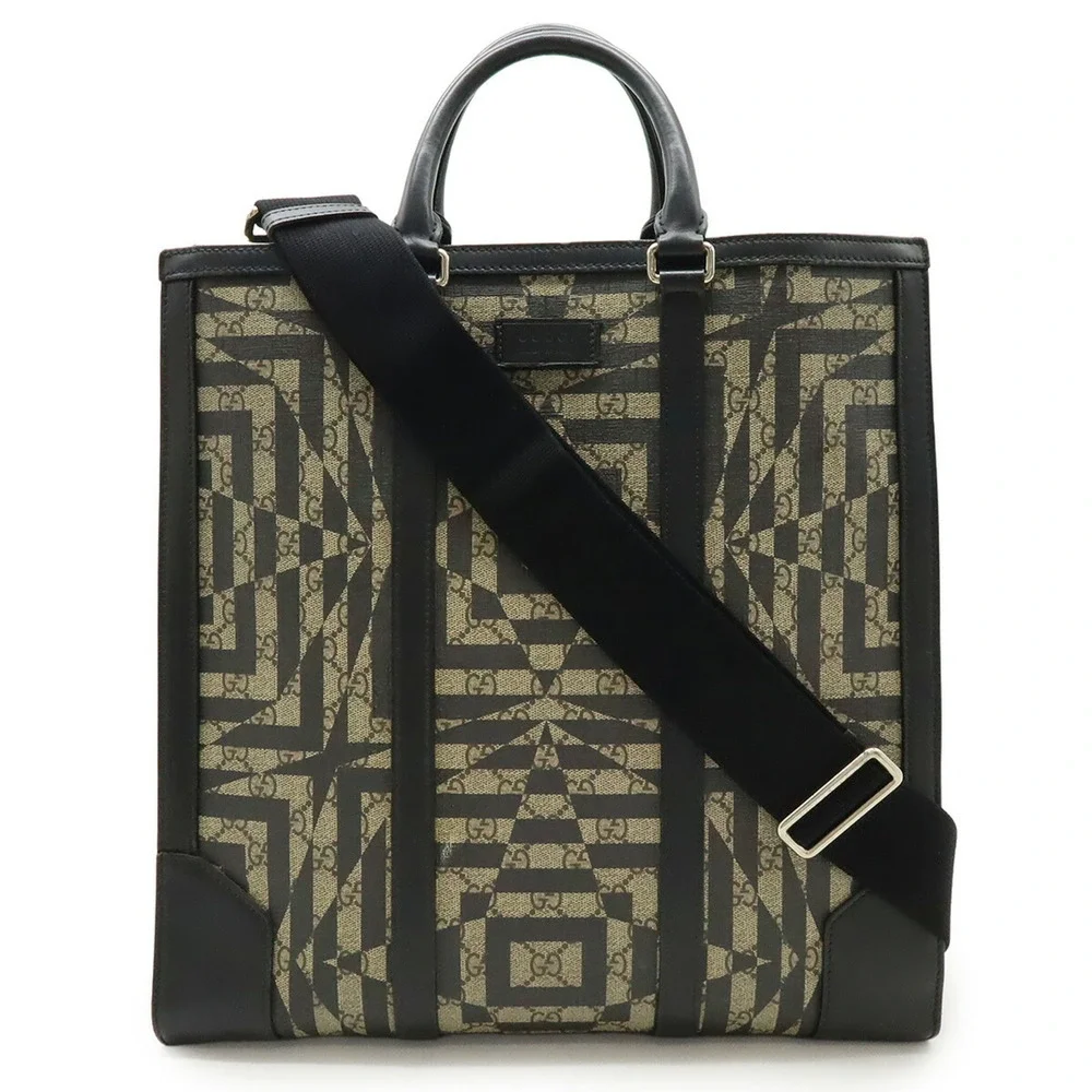 GUCCI Black Leather Shoulder Bag